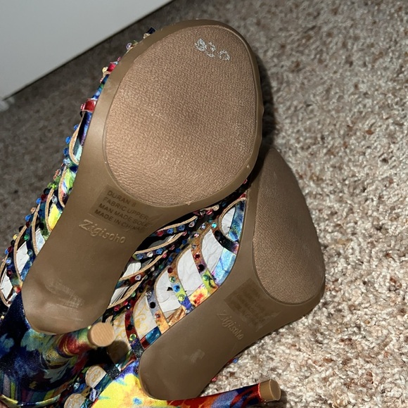 NEW Zigi SoHo Pink Multi Heels - Picture 6 of 6